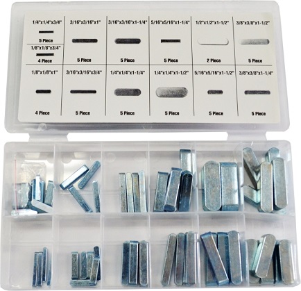 GRIP - 60 PC KEY STOCK ASSORTMENT SAE 